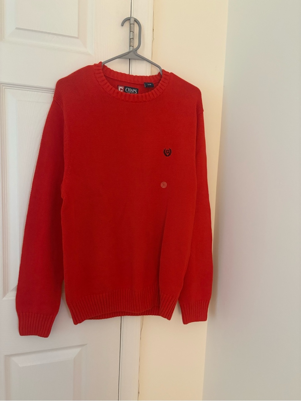 Chaps Men's Crewneck Sweater - Red